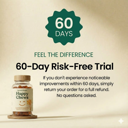 SproutyBright HappyChews Saffron Gummies