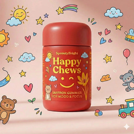 SproutyBright Saffron Gummies for ADHD