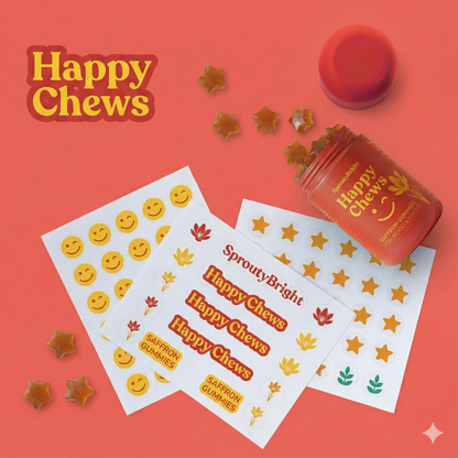 SproutyBright Saffron Gummies for ADHD