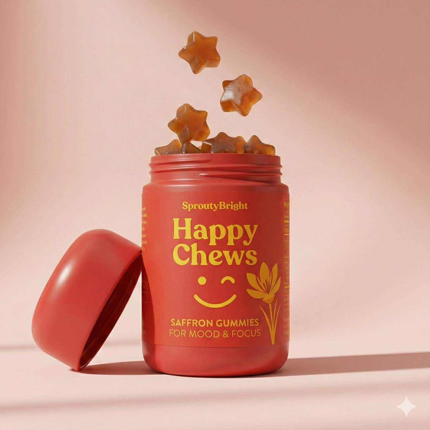 SproutyBright Saffron Gummies for ADHD