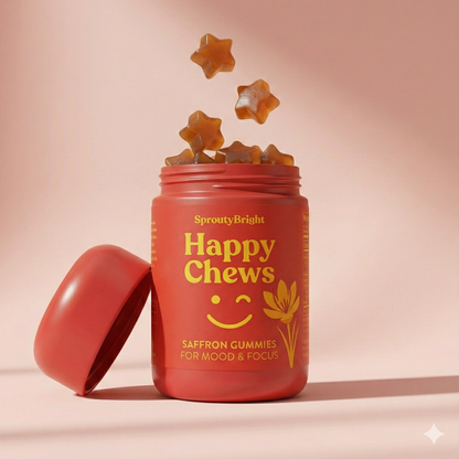SproutyBright Saffron Gummies for ADHD