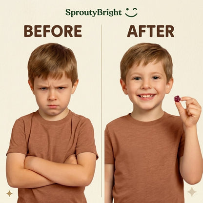 SproutyBright Mood Snacks - Saffron Gummies For Kids