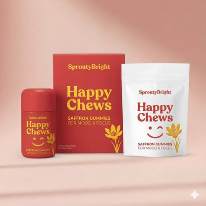 SproutyBright Saffron Gummies for ADHD